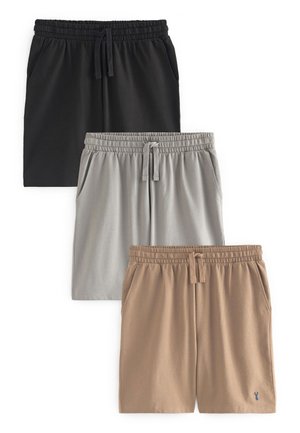 Next 3 PACK STANDARD - Pantalones deportivos - black grey tan brown