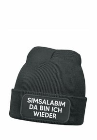 MoonWorks MIT PATCH MIT SPRUCH SIMSALABIM - Beanie - dunkelgrau
