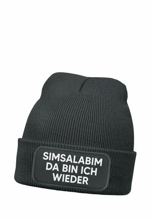 MoonWorks MIT PATCH MIT SPRUCH SIMSALABIM - Mütze - dunkelgrau