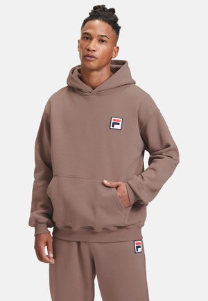 Felpa con cappuccio - deep taupe