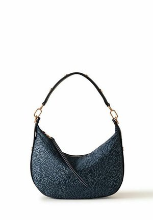 Borbonese FRAME HOBO BAG SMALL - Sac à main - blue