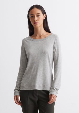 REGULAR - Langærmet T-shirt - soft stone melange