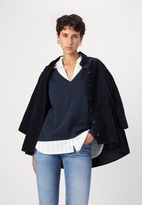 ONLY ONLFEEL V NECK  - Felpa - navy