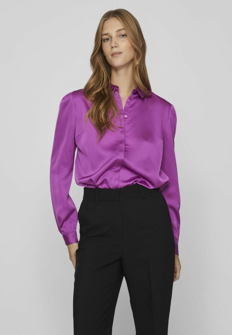 Viellette 2 4 Satin Puff Top S Winsome Orchid