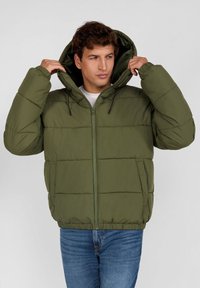 RESPECT PADDED WITH HOOD - Winterjacke - khaki