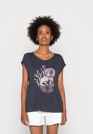 CORAL - Camiseta estampada - anthracite