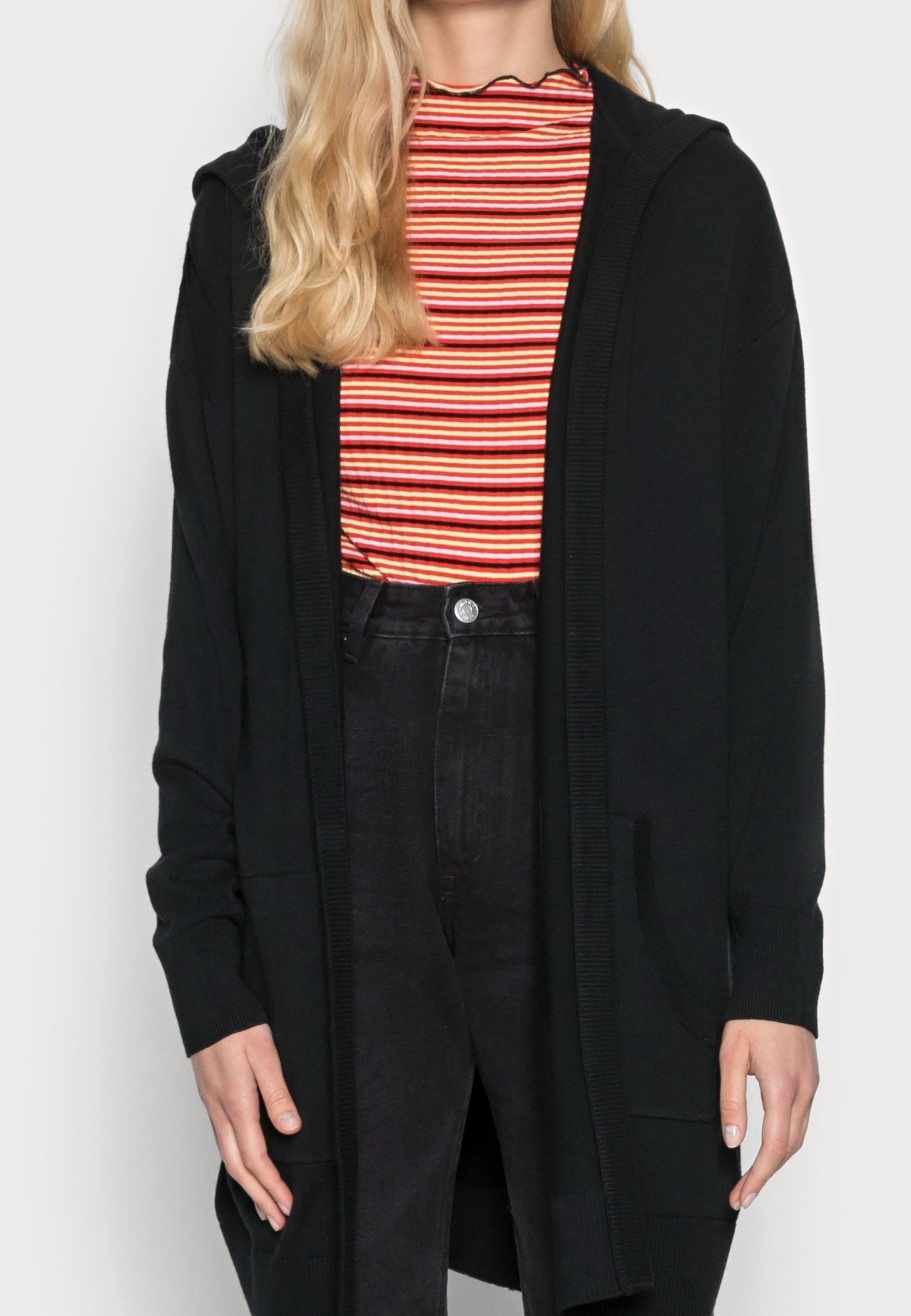 Baumwolle Edc Strickjacke Damen Edc By Esprit Strickjacke Black