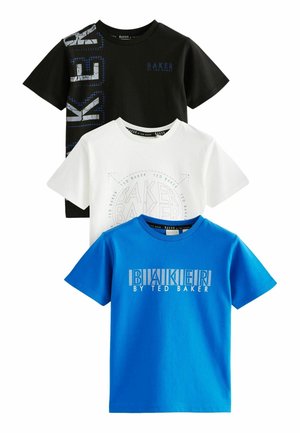Baker by Ted Baker 3 PACK REGULAR FIT - T-shirts print - black, blue, white
