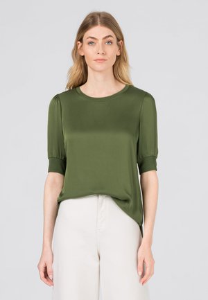 MIX MIT BLENDEN - Basic T-shirt - moss