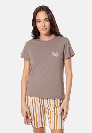 Nachtwäsche Shirt - braun