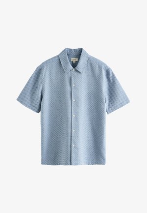 Next, REGULAR FIT - TEXTURED WAFFLE SHORT SLEEVE SHIRT . - Skjorter - blue