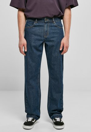 OPEN EDGE  - Egyenes szárú farmer - mid indigo washed