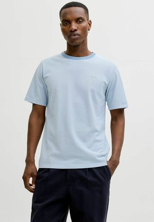 LOGO RUNDHALS - Lihtne T-särk - ashley blue