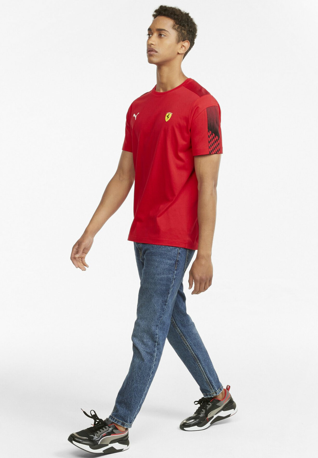Puma FERRARI RACE - T-Shirt sport - rosso corsa/rosso - Zalando.it