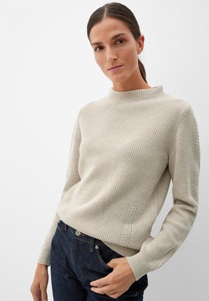 MIT STEHKRAGEN - Trui - beige melange