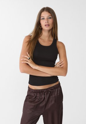 Stradivarius RACERBACK - Top - black
