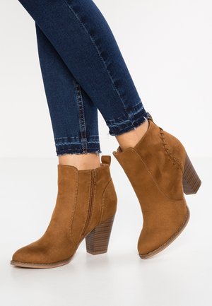 Boots à talons - cognac