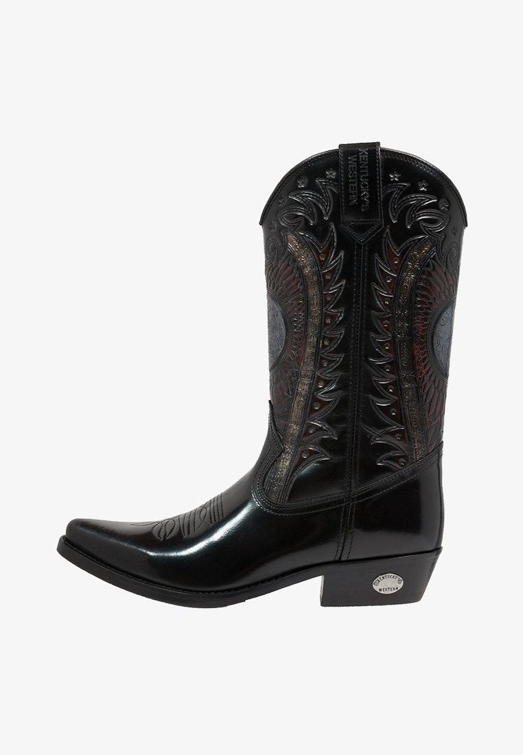 Kentucky S Western Unisex Cowboy Biker Boots Antik Schwarz Black Zalando Co Uk