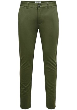 Chino kalhoty - olive