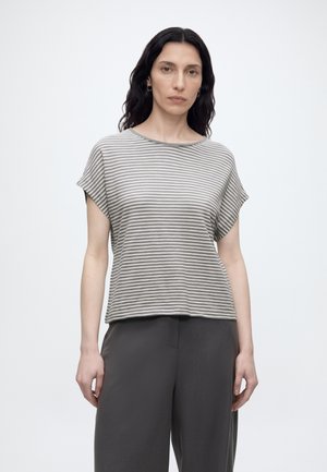 Marc O'Polo RAGLAN SHORT SLEEVE T-SHIRT - Μπλουζάκι με στάμπα - multi/ quiet sea