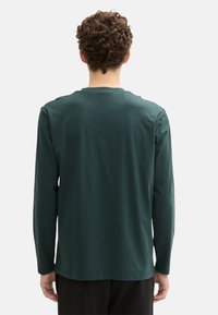 TOM TAILOR DENIM LOGO  - Long sleeved top - dunkelgrün