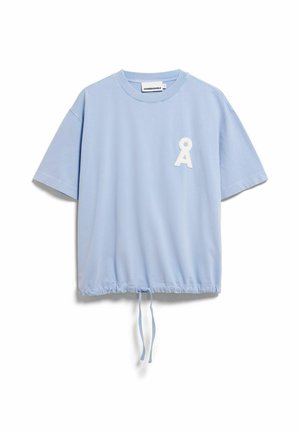 ARMEDANGELS, DRAWSTRING - T-Shirt print - soft blue