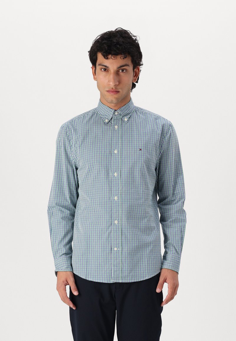 Tommy Hilfiger FLEX GINGHAM SHIRT - Skjorter - nouveau green