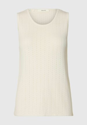 Selected, KNITTED TOP SLEEVELESS - Top - egret