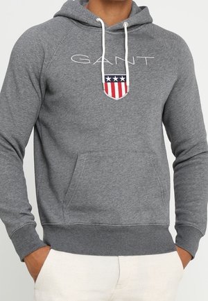 Hoodie - mottled dark grey