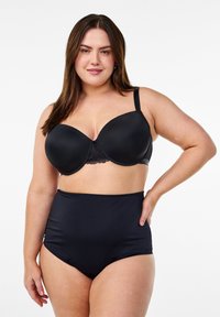 Devoted By Zizzi - MIT SUPERHOHEM BUND - Intimo modellante - black Immagine in miniatura 1