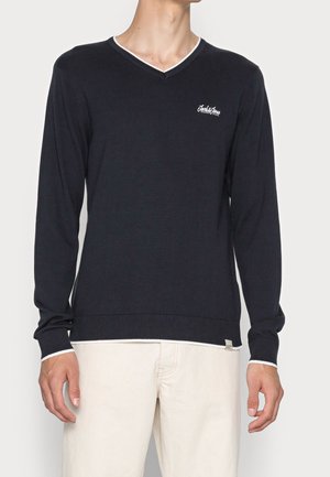 Stickad tröja - dark blue