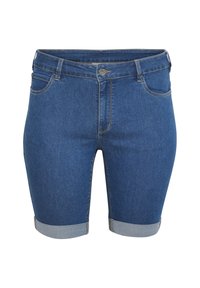Kaffe Curve KCVICKA  - Kratke hlače od trapera - medium blue washed denim