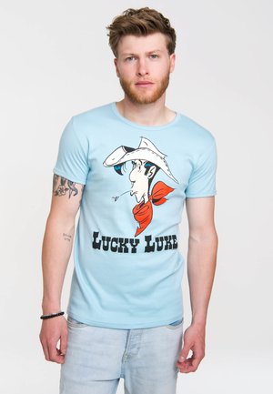 LUCKY LUKE-PRINT - Print T-shirt - hellblau