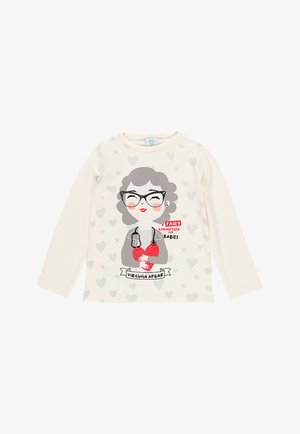 Top s dlouhým rukávem - off white