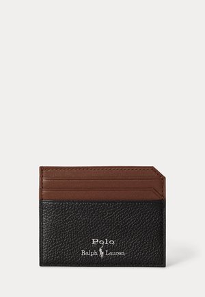 Polo Ralph Lauren, TWO-TONE LEATHER CARD CASE - Visitenkartenetui - black/brown