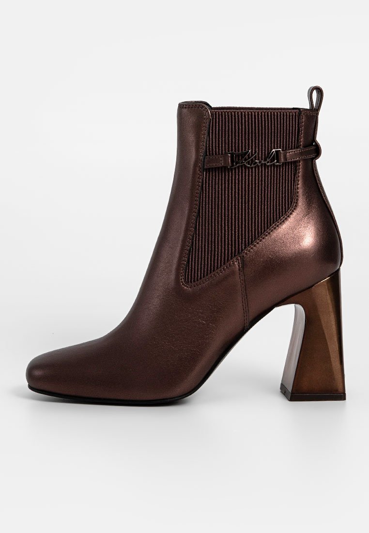 Karl Lagerfeld Enkellaarsjes met hoge hak bruin Karl Lagerfeld Enkellaarsjes met hoge hak bruin