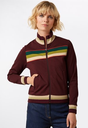 COLORBLOCK DAYTONA - Sweatjacke - porto red
