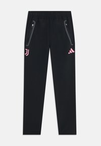 adidas Performance JUVENTUS TIRO25 COMPETITION TECH TRAVEL PANT KIDS UNISEX - Treniņtērpa apakšdaļas - black/bliss pink