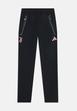 JUVENTUS TIRO25 COMPETITION TECH TRAVEL PANT KIDS UNISEX - Verryttelyhousut - black/bliss pink