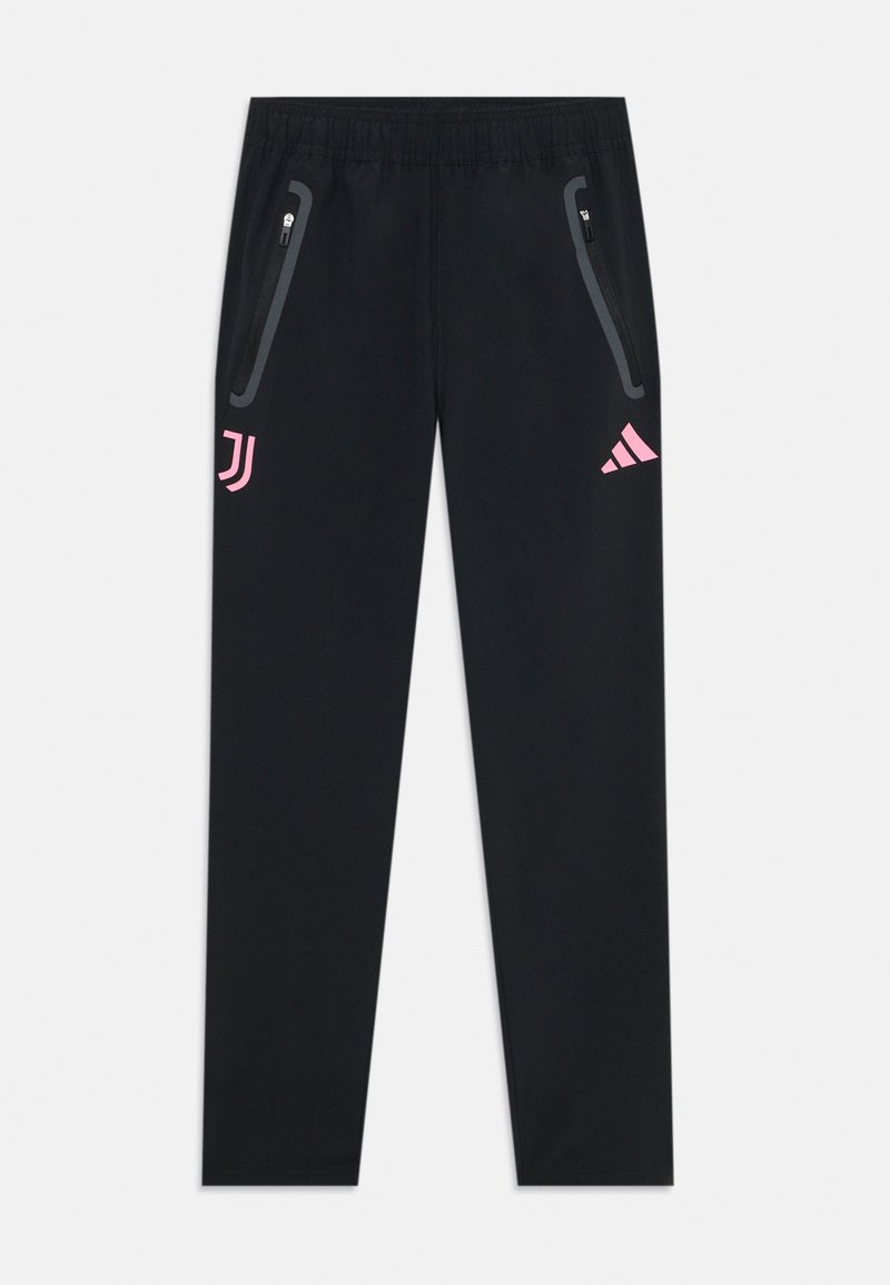 adidas Performance JUVENTUS TIRO25 COMPETITION TECH TRAVEL PANT KIDS UNISEX - Treniņtērpa apakšdaļas - black/bliss pink