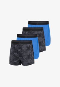 Unausgewählt, hellblau/schwarz