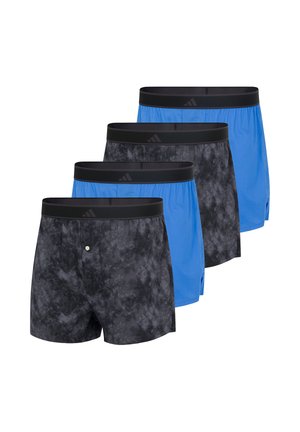 4-PACK - Weite Boxershorts - hellblau/schwarz