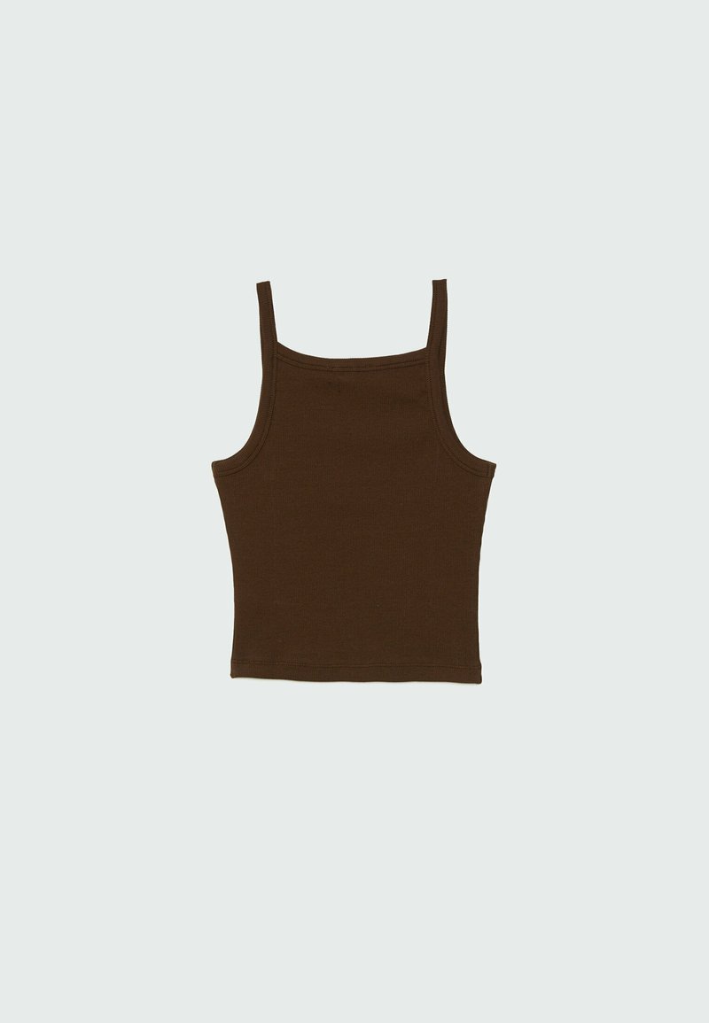 Damen T-Shirts | Stradivarius Top brown/braun - YM72029 Damen T-Shirts | Stradivarius Top brown/braun - YM72029