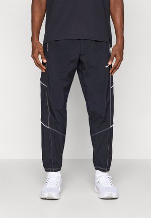 RETRO TRACK PANT - Træningsbukser - black/reflective silver-coloured