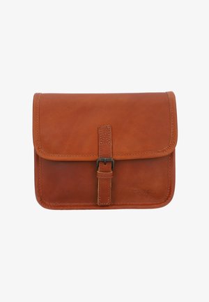 Gusti Leder FEDERICO B. - Borsa a tracolla - braun mit e bike lenkeradapter