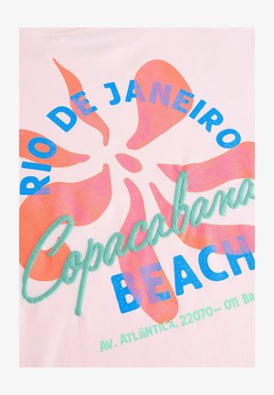 Next OVERSIZED LONGLINE - REGULAR FIT - T-Shirt print - back graphic rio de janeriro pink