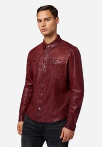 Lederjacke - bordeaux