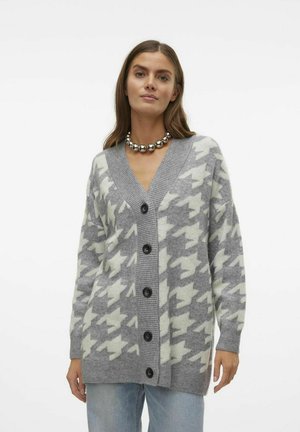 Vero Moda VMMIRA - Strickjacke - medium grey melange