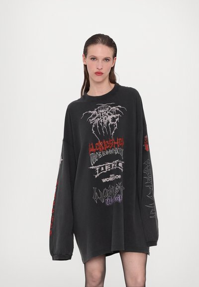 032c TELEPRESENCE OVERSIZED LONGSLEEVE - Μπλούζα με μακριά μανίκια - black
