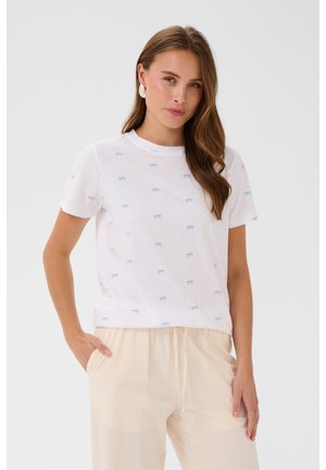 Saint Tropez, EMILYSZ - T-shirts print - bright white/blue bows